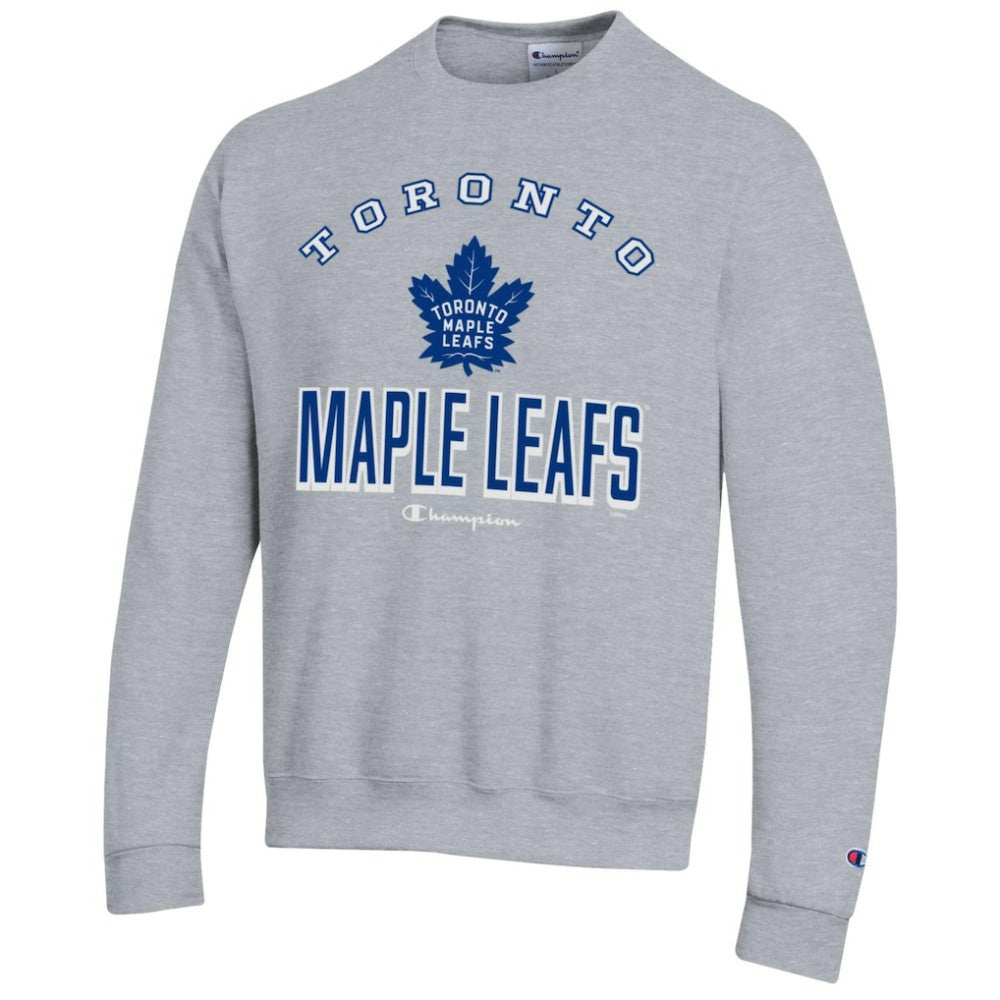 Toronto Maple Leafs Champion Eco Powerblend Crewneck Sweatshirt - Gray - NHL