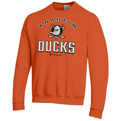 Anaheim Ducks Champion Eco Powerblend Crewneck Sweatshirt - Orange - NHL