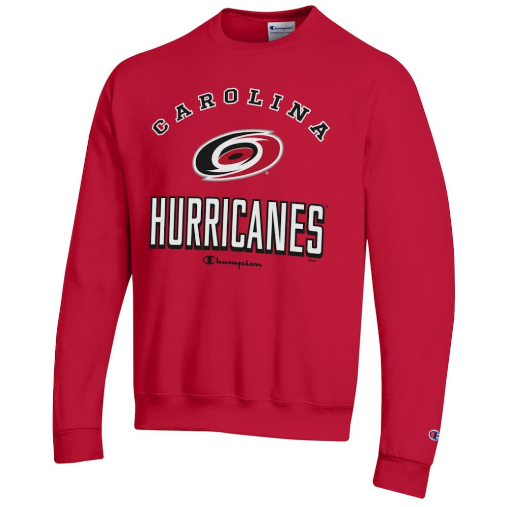 Carolina Hurricanes Champion Eco Powerblend Crewneck Sweatshirt - Red - NHL
