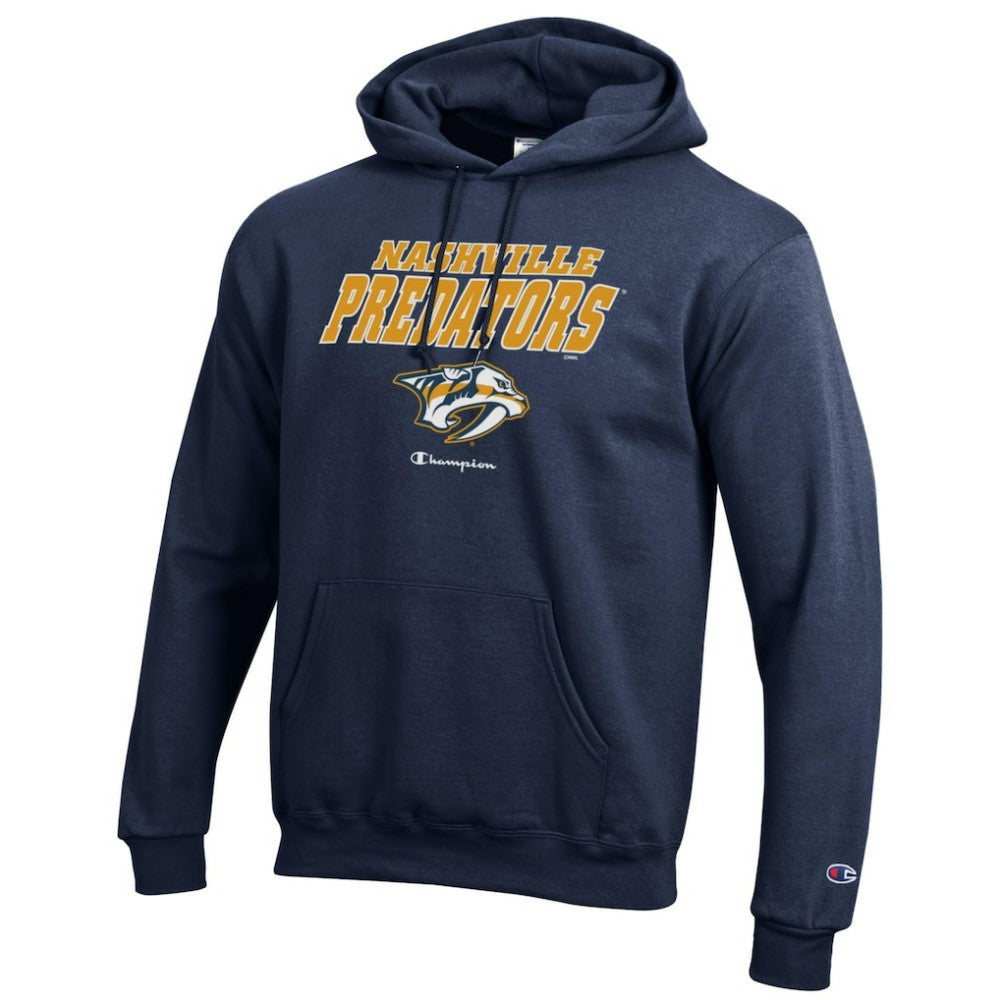 Nashville Predators Champion Eco Powerblend Pullover Hoodie - Navy - NHL