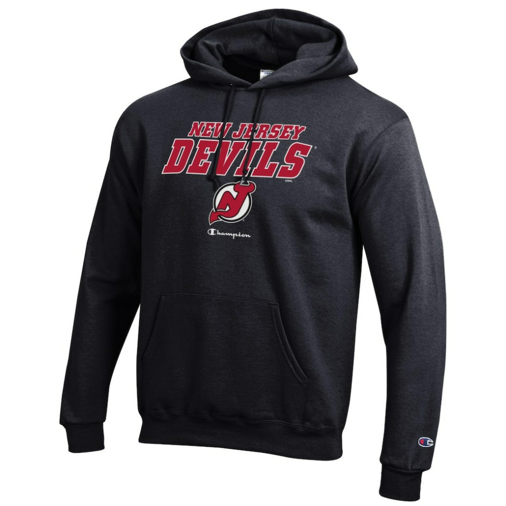 New Jersey Devils Champion Eco Powerblend Pullover Hoodie - Black - NHL