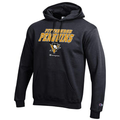 Pittsburgh Penguins Champion Eco Powerblend Pullover Hoodie - Black - NHL