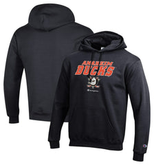 Anaheim Ducks Champion Eco Powerblend Pullover Hoodie - Black - NHL