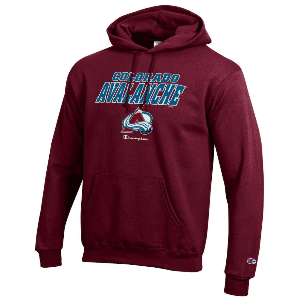 Colorado Avalanche Champion Eco Powerblend Pullover Hoodie - Burgundy - NHL