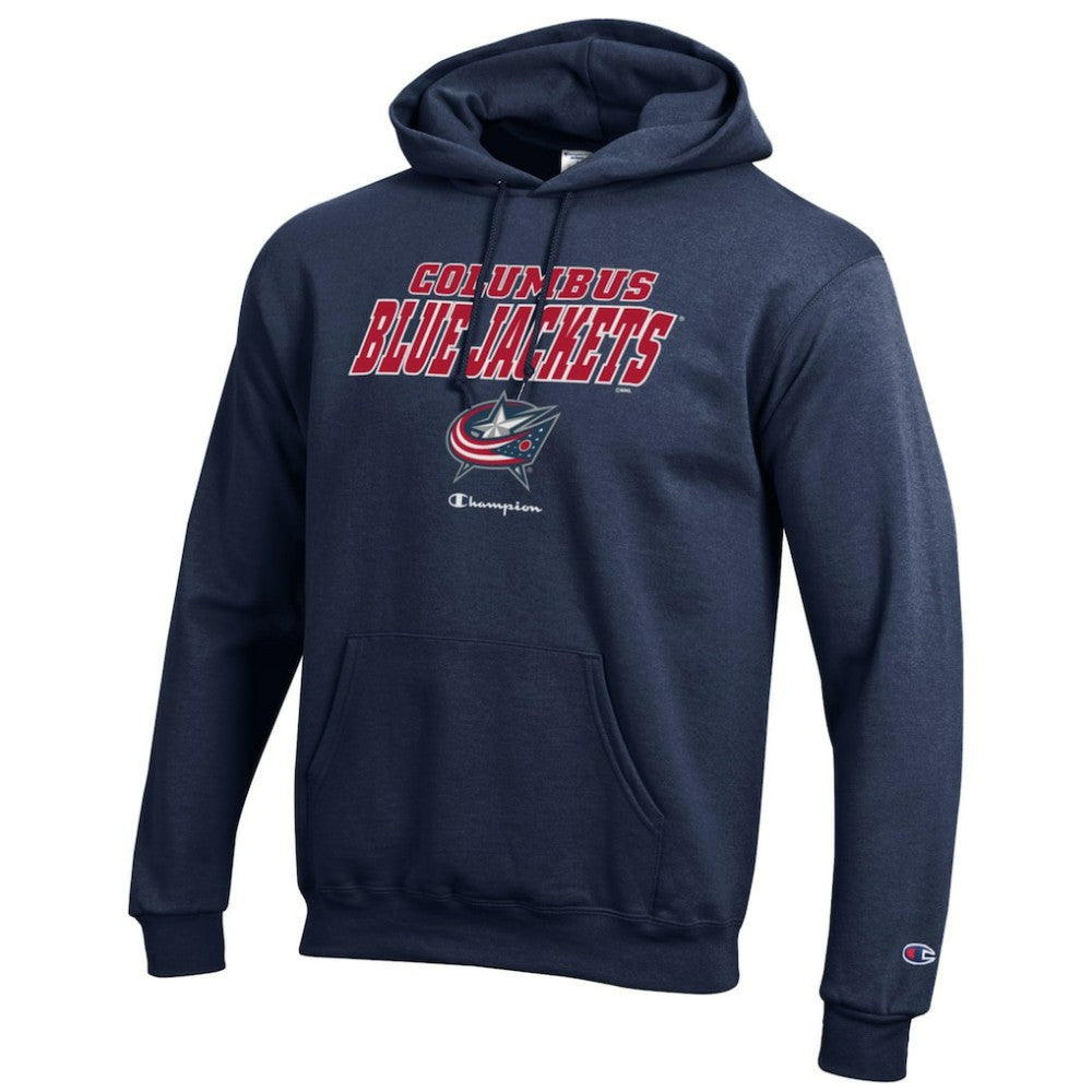 Columbus Blue Jackets Champion Eco Powerblend Pullover Hoodie - Navy - NHL