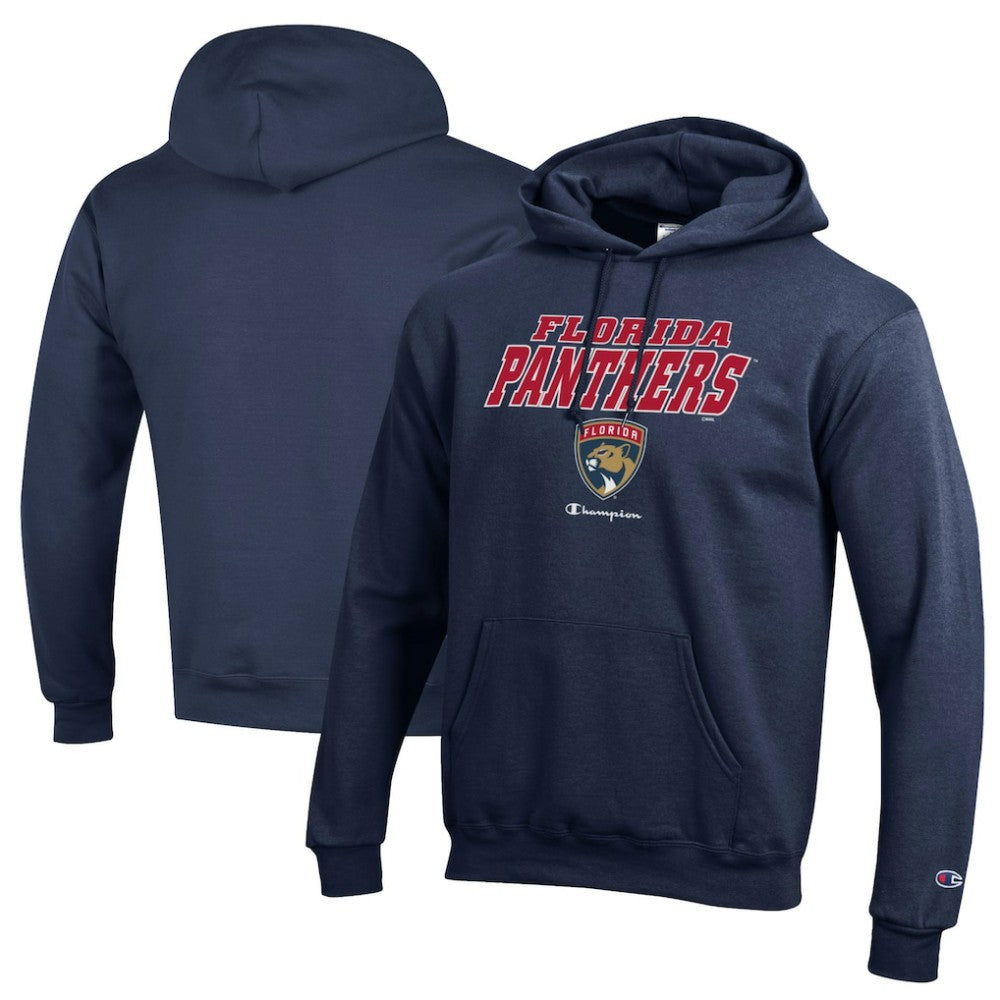 Florida Panthers Champion Eco Powerblend Pullover Hoodie - Navy - NHL
