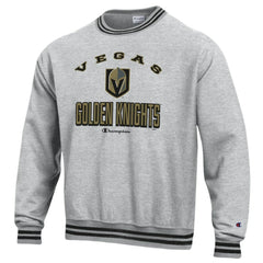 Vegas Golden Knights Champion Reverse Weave Yarn Dye Pullover Sweatshirt - Heather Gray - NHL