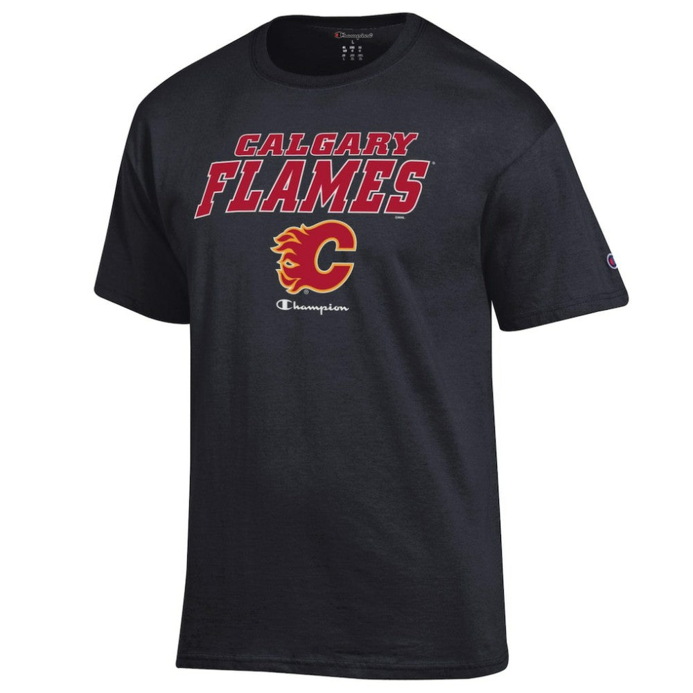 Calgary Flames Champion Jersey T-Shirt - Black - NHL
