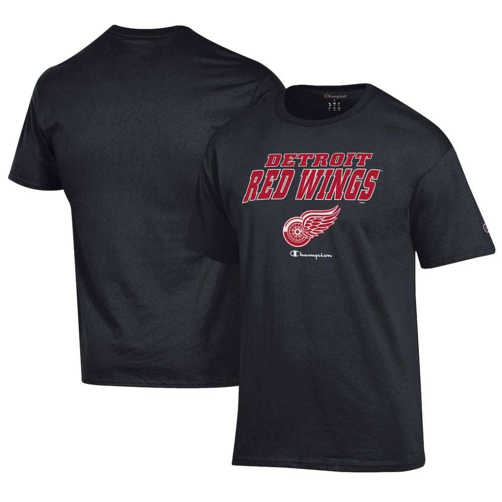 Detroit Red Wings Champion Jersey T-Shirt - Black - NHL