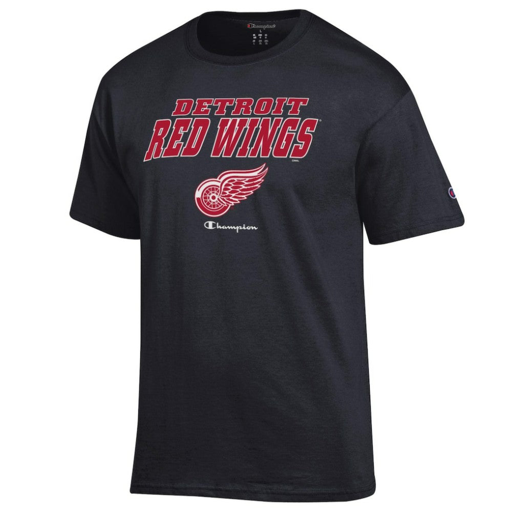 Detroit Red Wings Champion Jersey T-Shirt - Black - NHL