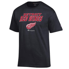 Detroit Red Wings Champion Jersey T-Shirt - Black - NHL