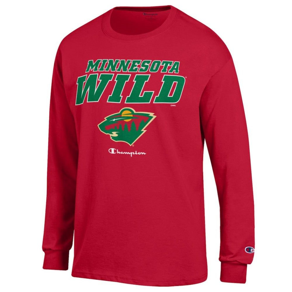 Minnesota Wild Champion Long-Sleeve Jersey T-Shirt - Red - NHL