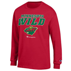 Minnesota Wild Champion Long-Sleeve Jersey T-Shirt - Red - NHL