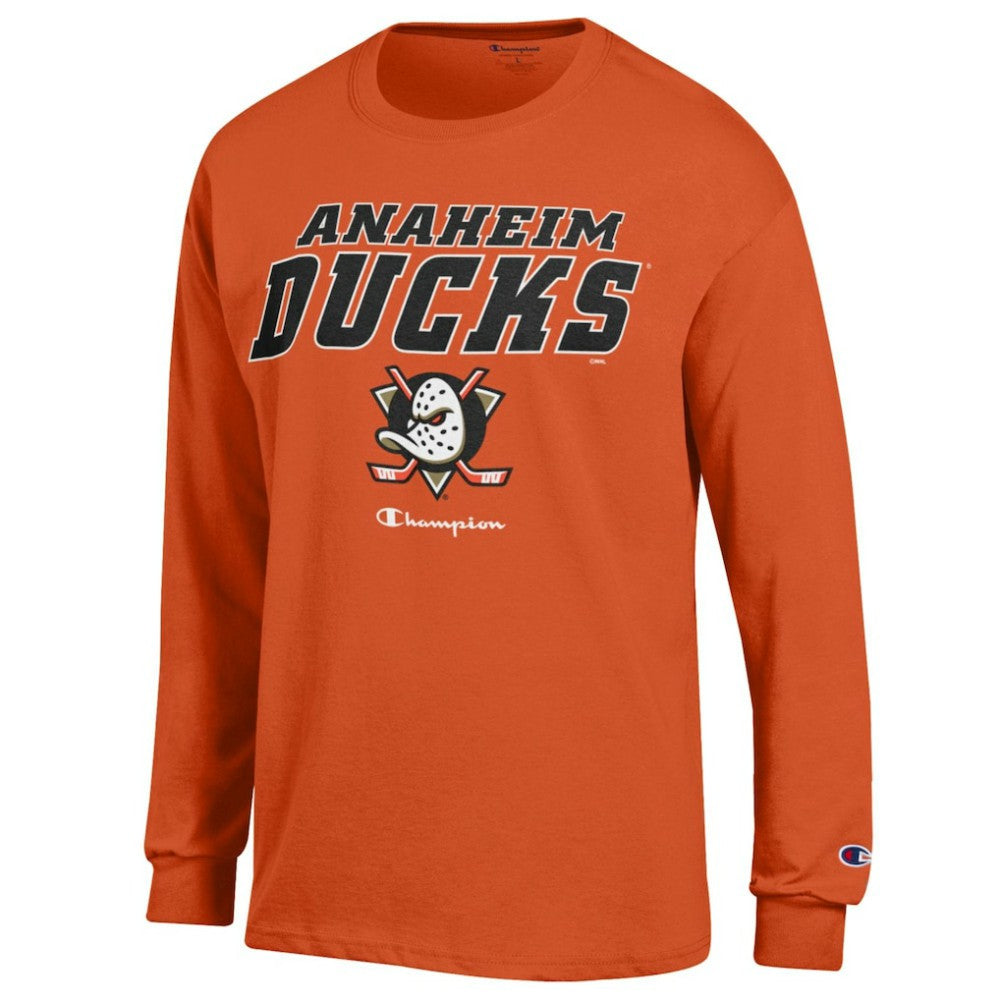 Anaheim Ducks Champion Long-Sleeve Jersey T-Shirt - Orange - NHL