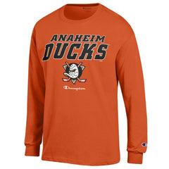 Anaheim Ducks Champion Long-Sleeve Jersey T-Shirt - Orange - NHL