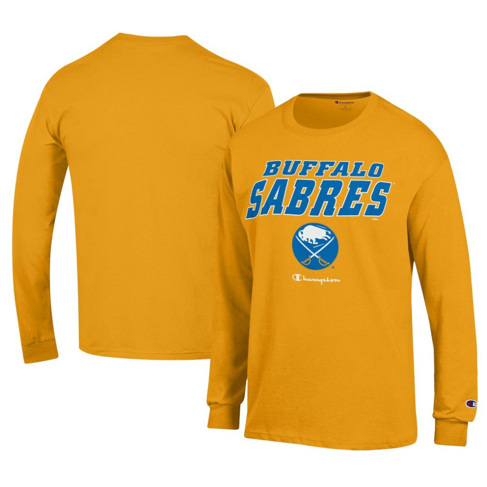 Buffalo Sabres Champion Long-Sleeve Jersey T-Shirt - Gold - NHL