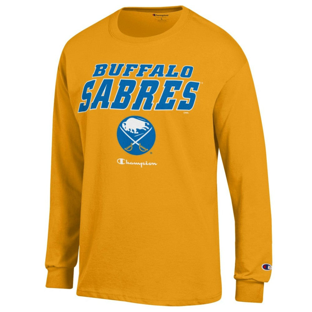 Buffalo Sabres Champion Long-Sleeve Jersey T-Shirt - Gold - NHL