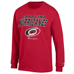 Carolina Hurricanes Champion Long-Sleeve Jersey T-Shirt - Red - NHL