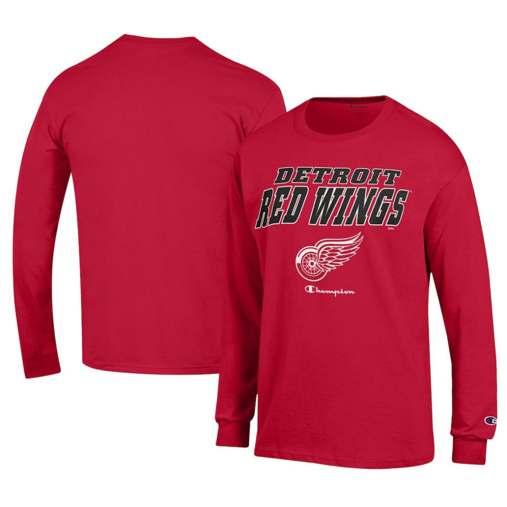 Detroit Red Wings Champion Long-Sleeve Jersey T-Shirt - Red - NHL