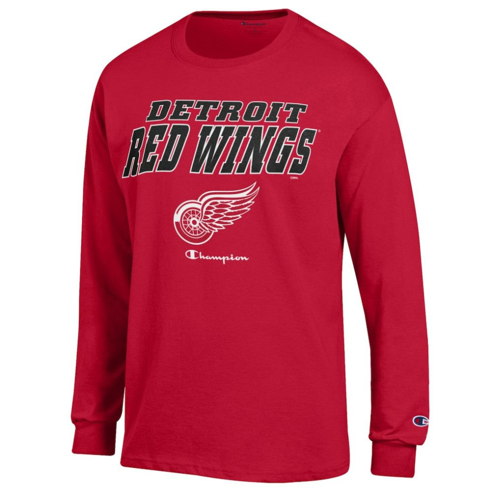 Detroit Red Wings Champion Long-Sleeve Jersey T-Shirt - Red - NHL
