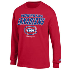 Montreal Canadiens Champion Long-Sleeve Jersey T-Shirt - Red - NHL