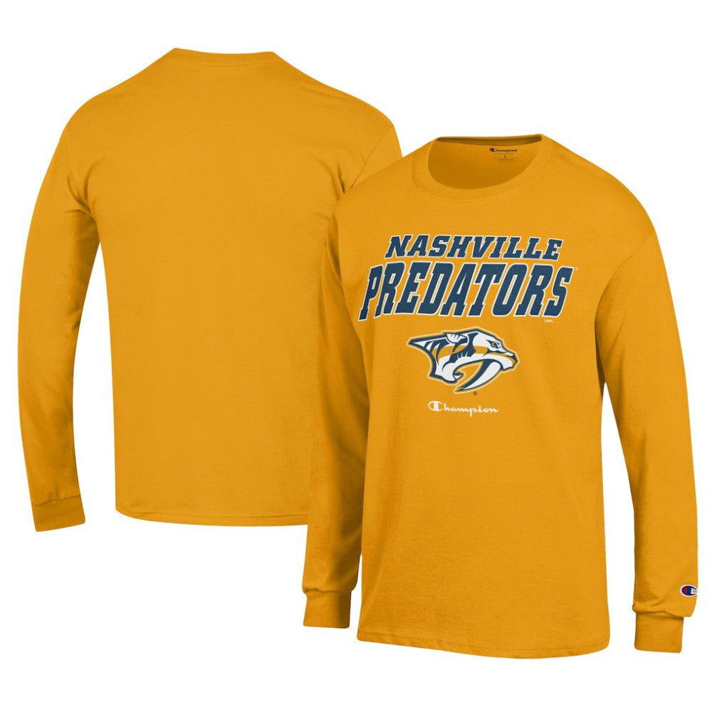 Nashville Predators Champion Long-Sleeve Jersey T-Shirt - Gold - NHL