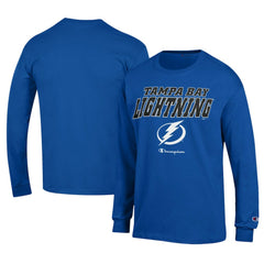 Tampa Bay Lightning Champion Long-Sleeve Jersey T-Shirt - Royal - NHL