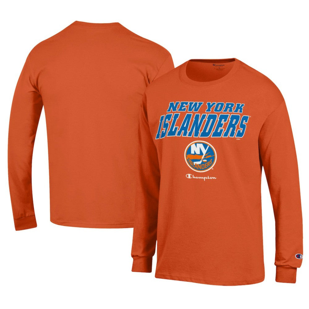 New York Islanders Champion Long-Sleeve Jersey T-Shirt - Orange - NHL