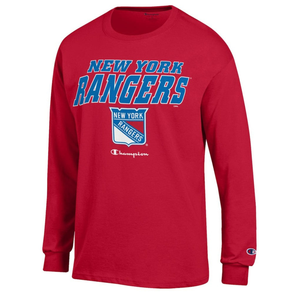 New York Rangers Champion Long-Sleeve Jersey T-Shirt - Red - NHL