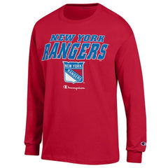 New York Rangers Champion Long-Sleeve Jersey T-Shirt - Red - NHL