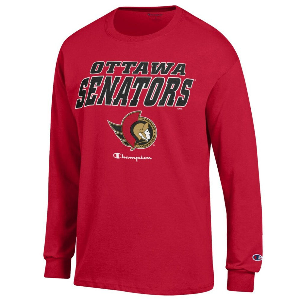 Ottawa Senators Champion Long-Sleeve Jersey T-Shirt - Red - NHL