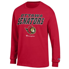 Ottawa Senators Champion Long-Sleeve Jersey T-Shirt - Red - NHL