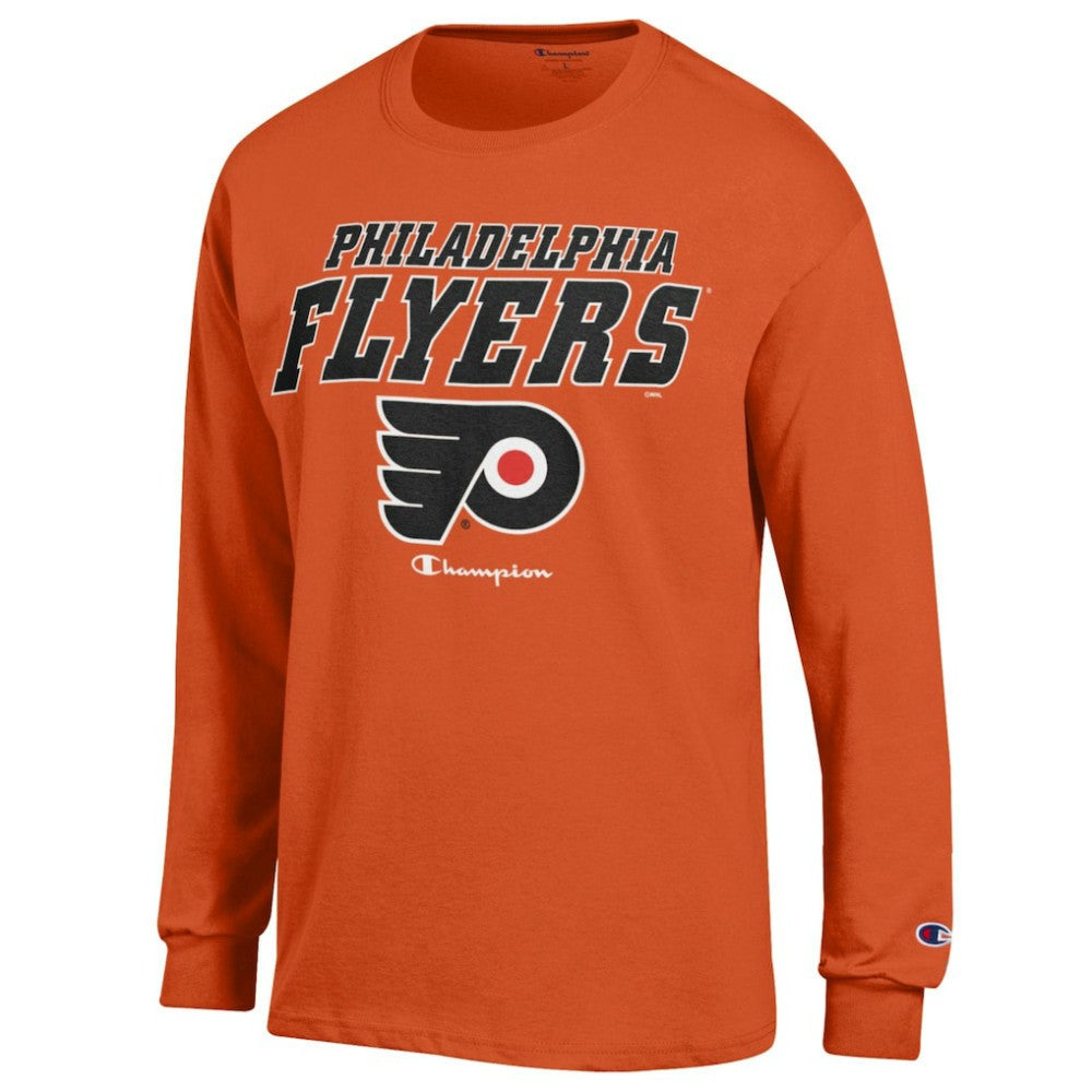 Philadelphia Flyers Champion Long-Sleeve Jersey T-Shirt - Orange - NHL