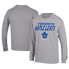 Toronto Maple Leafs Champion Long-Sleeve Jersey T-Shirt - Gray - NHL
