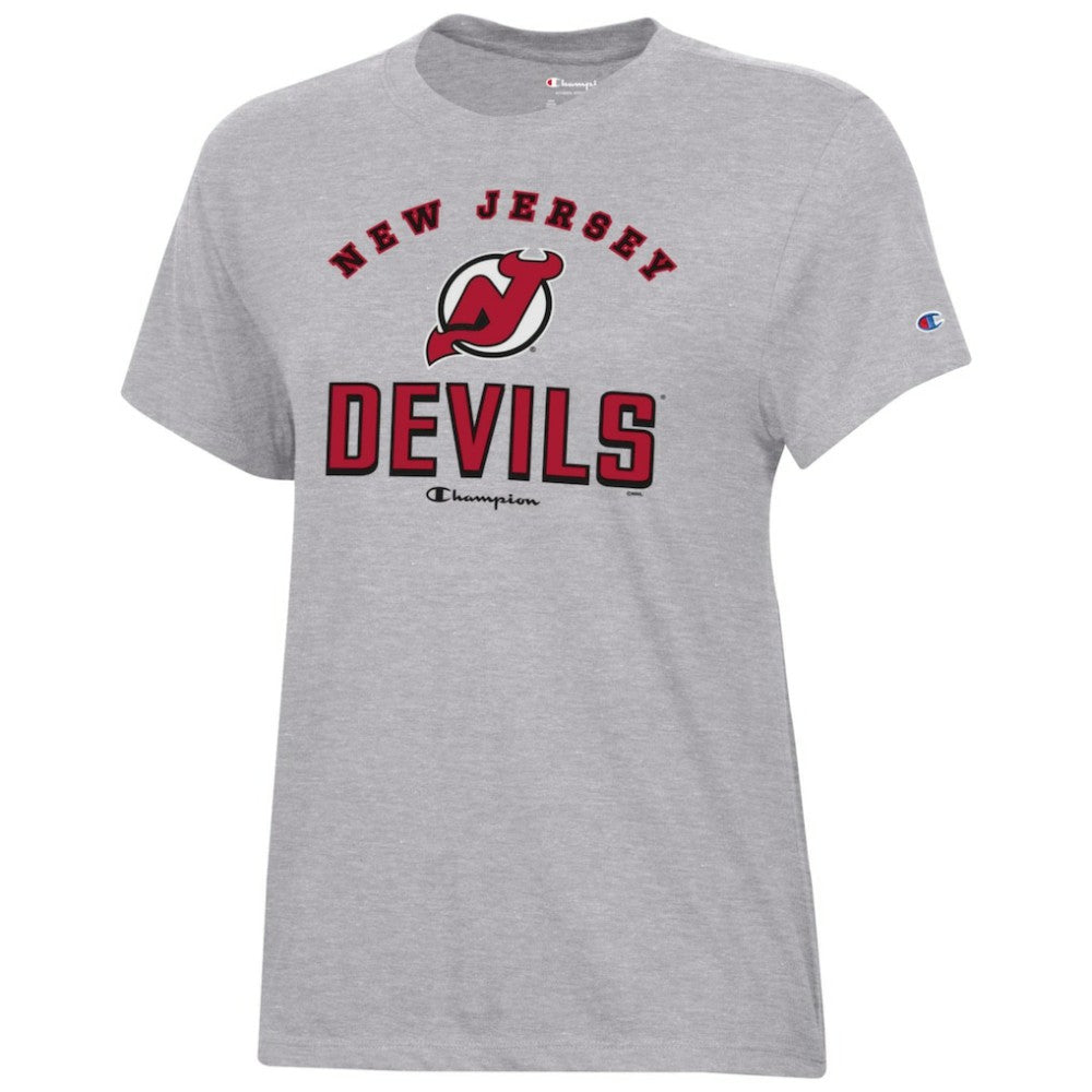 New Jersey Devils Champion Women's Core T-Shirt - Heather Gray - NHL