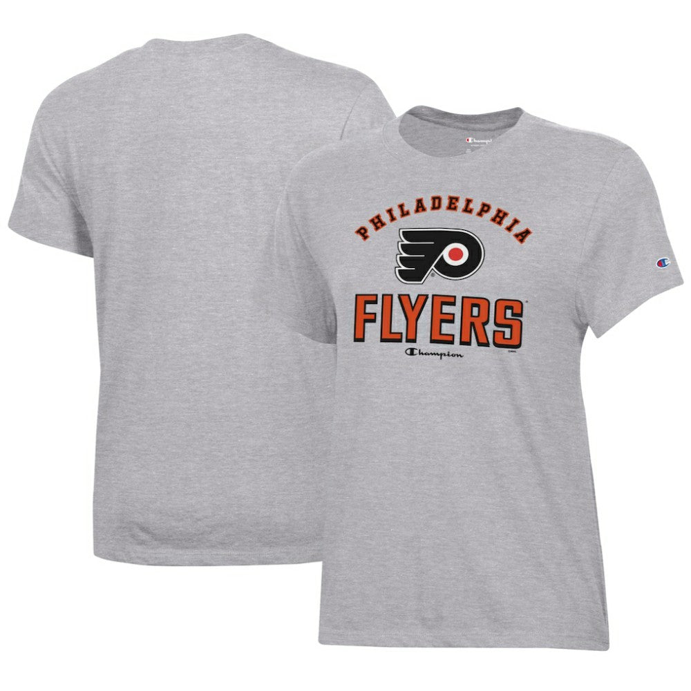 Philadelphia Flyers Champion Women's Core T-Shirt - Heather Gray - NHL