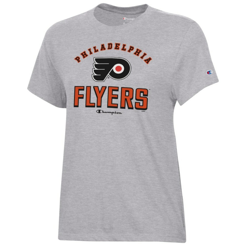 Philadelphia Flyers Champion Women's Core T-Shirt - Heather Gray - NHL