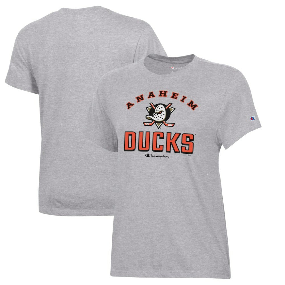 Anaheim Ducks Champion Women's Core T-Shirt - Heather Gray - NHL