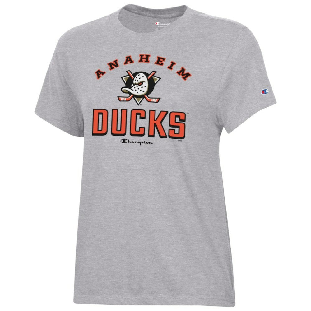 Anaheim Ducks Champion Women's Core T-Shirt - Heather Gray - NHL