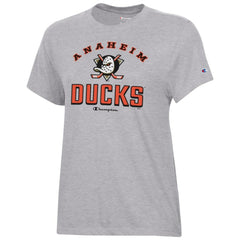 Anaheim Ducks Champion Women's Core T-Shirt - Heather Gray - NHL