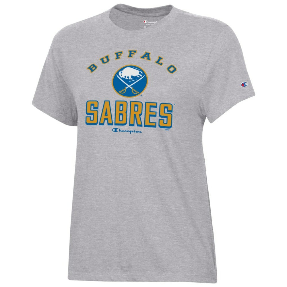 Buffalo Sabres Champion Women's Core T-Shirt - Heather Gray - NHL