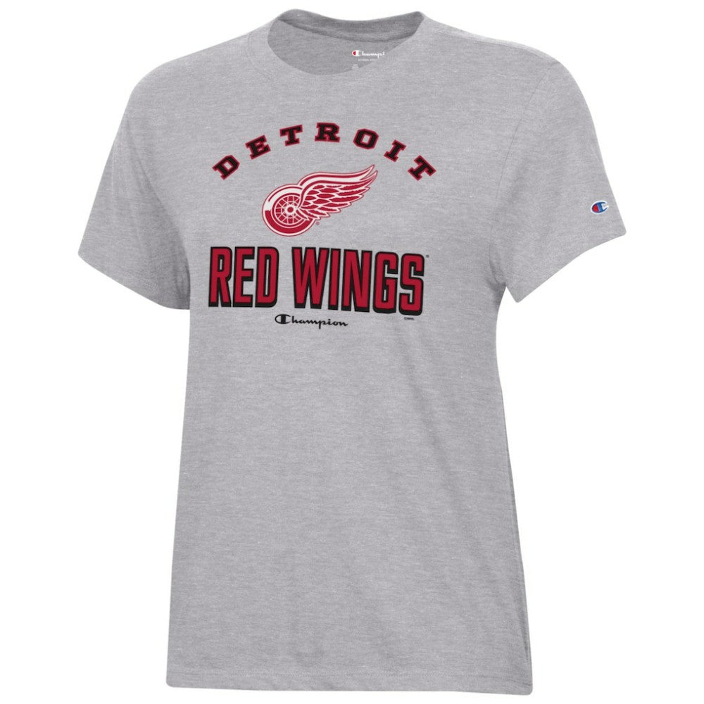 Detroit Red Wings Champion Women's Core T-Shirt - Heather Gray - NHL