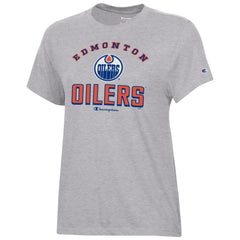 Edmonton Oilers Champion Women's Core T-Shirt - Heather Gray - NHL