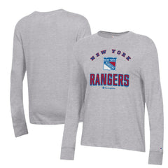 New York Rangers Champion Women's Core Long Sleeve T-Shirt - Heather Gray - NHL