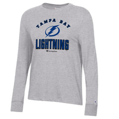 Tampa Bay Lightning Champion Women's Core Long Sleeve T-Shirt - Heather Gray - NHL