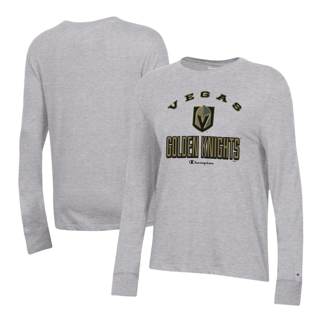 Vegas Golden Knights Champion Women's Core Long Sleeve T-Shirt - Heather Gray - NHL