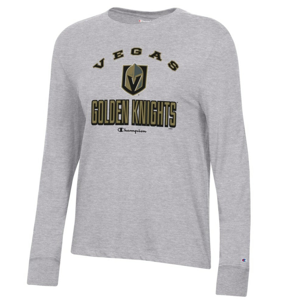 Vegas Golden Knights Champion Women's Core Long Sleeve T-Shirt - Heather Gray - NHL