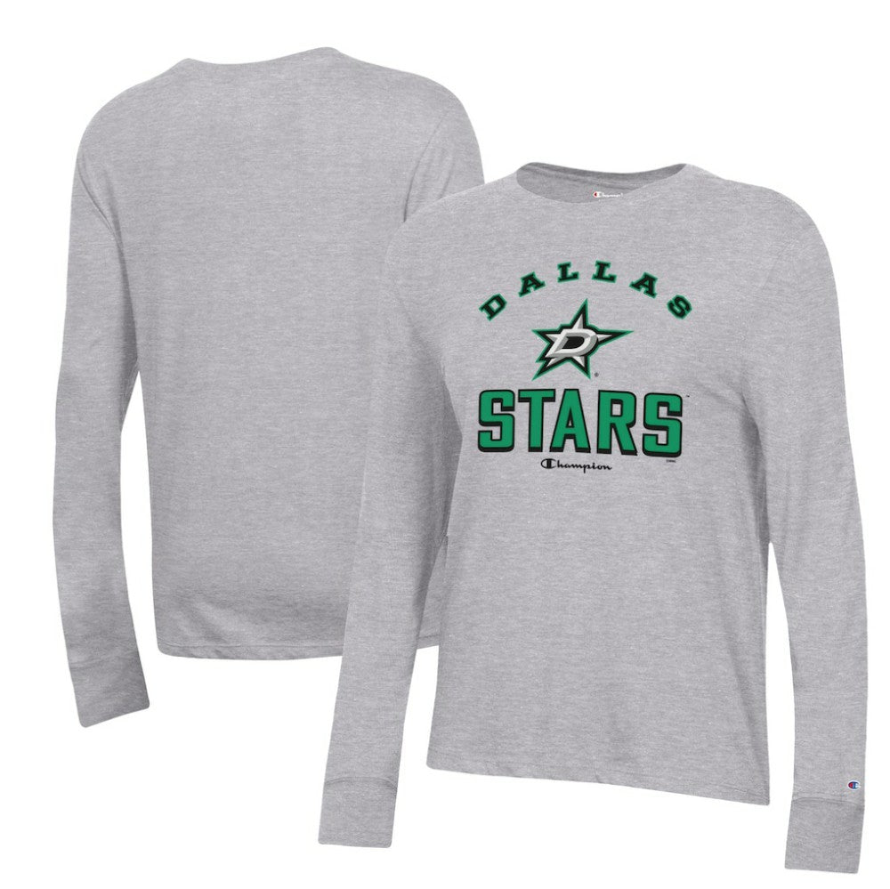 Dallas Stars Champion Women's Core Long Sleeve T-Shirt - Heather Gray - NHL
