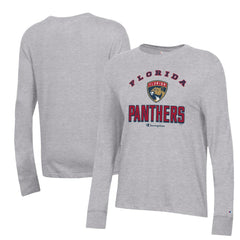 Florida Panthers Champion Women's Core Long Sleeve T-Shirt - Heather Gray - NHL