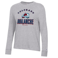 Colorado Avalanche Champion Women's Core Long Sleeve T-Shirt - Heather Gray - NHL